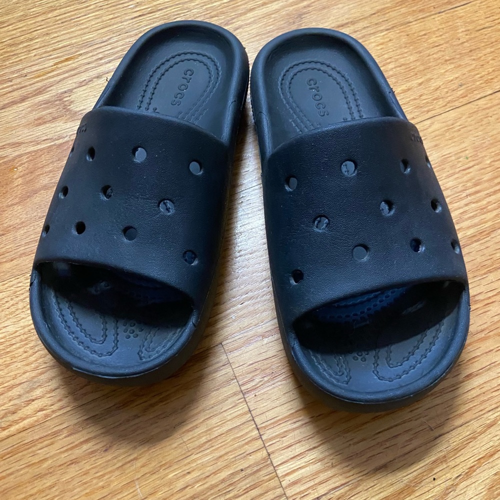 CROCS Black Slide Sandals